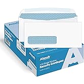 Aimoh #10 Single Left Window Security Tinted Envelopes, Gummed Closure, Size 4-1/8 X 9-1/2 inches, 24 LB - 500 Count (35310)