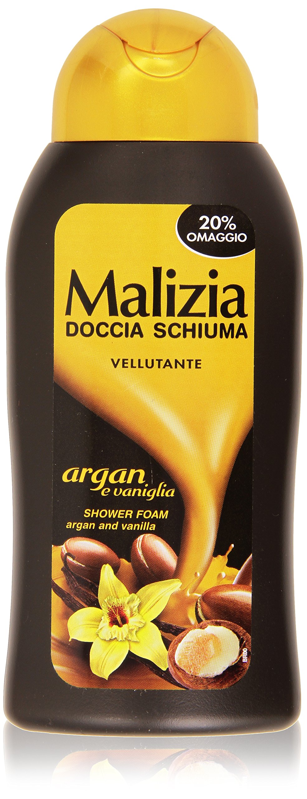 Malizia - Shower Foam, Smoothing Argan and Vanilla - 300 ml