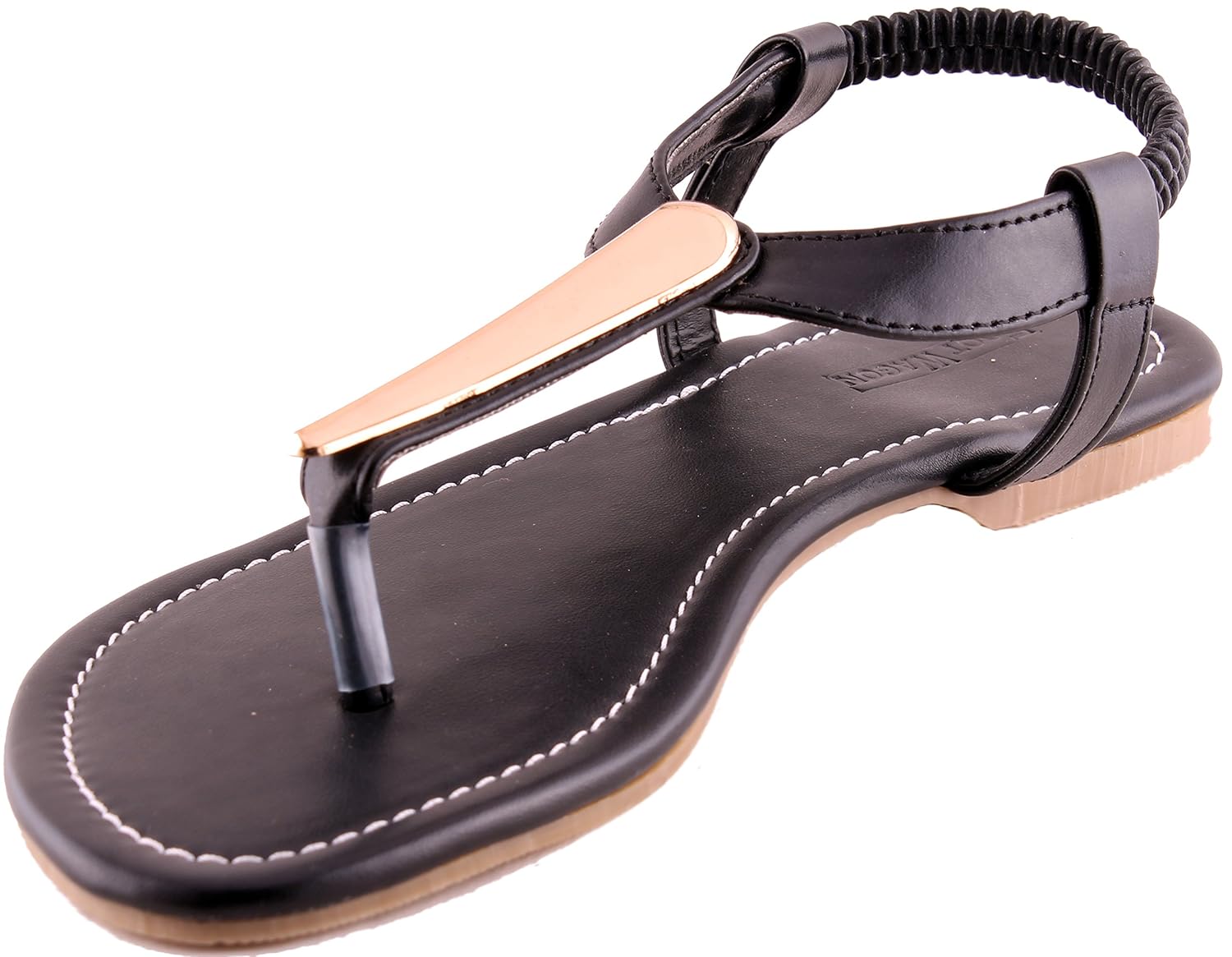 karat gold women's tan faux fur sandal - 3