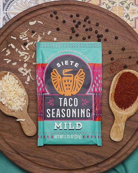 SIETE SEASONING – MILD | PALEO, PRESERVATIVE FREE, WHOLE 30 APPROVED (PACK OF 1)