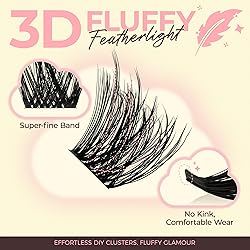 LASHVIEW Lash Clusters 182pcs D Curl Lash Clusters