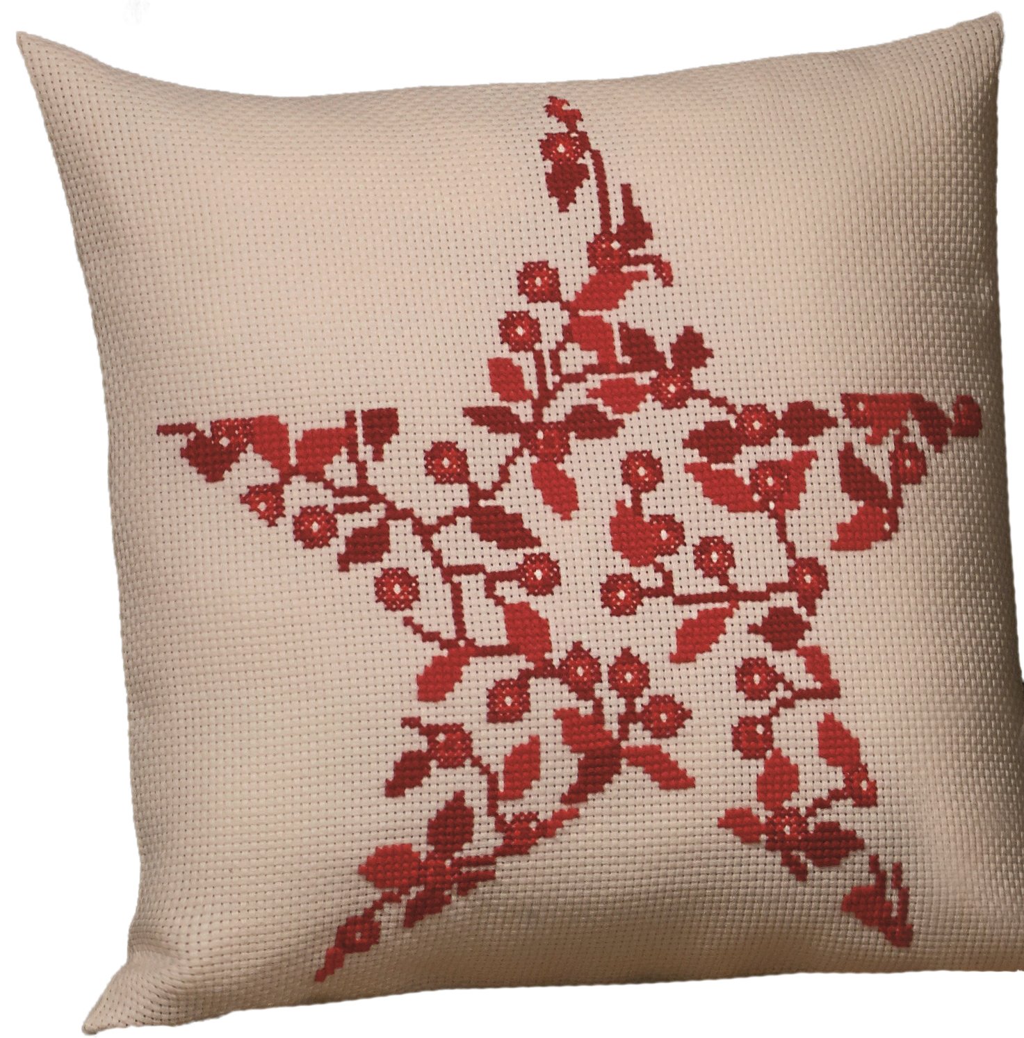 Permin Counted Cross Stitch Kit Christmas Berries Pillow