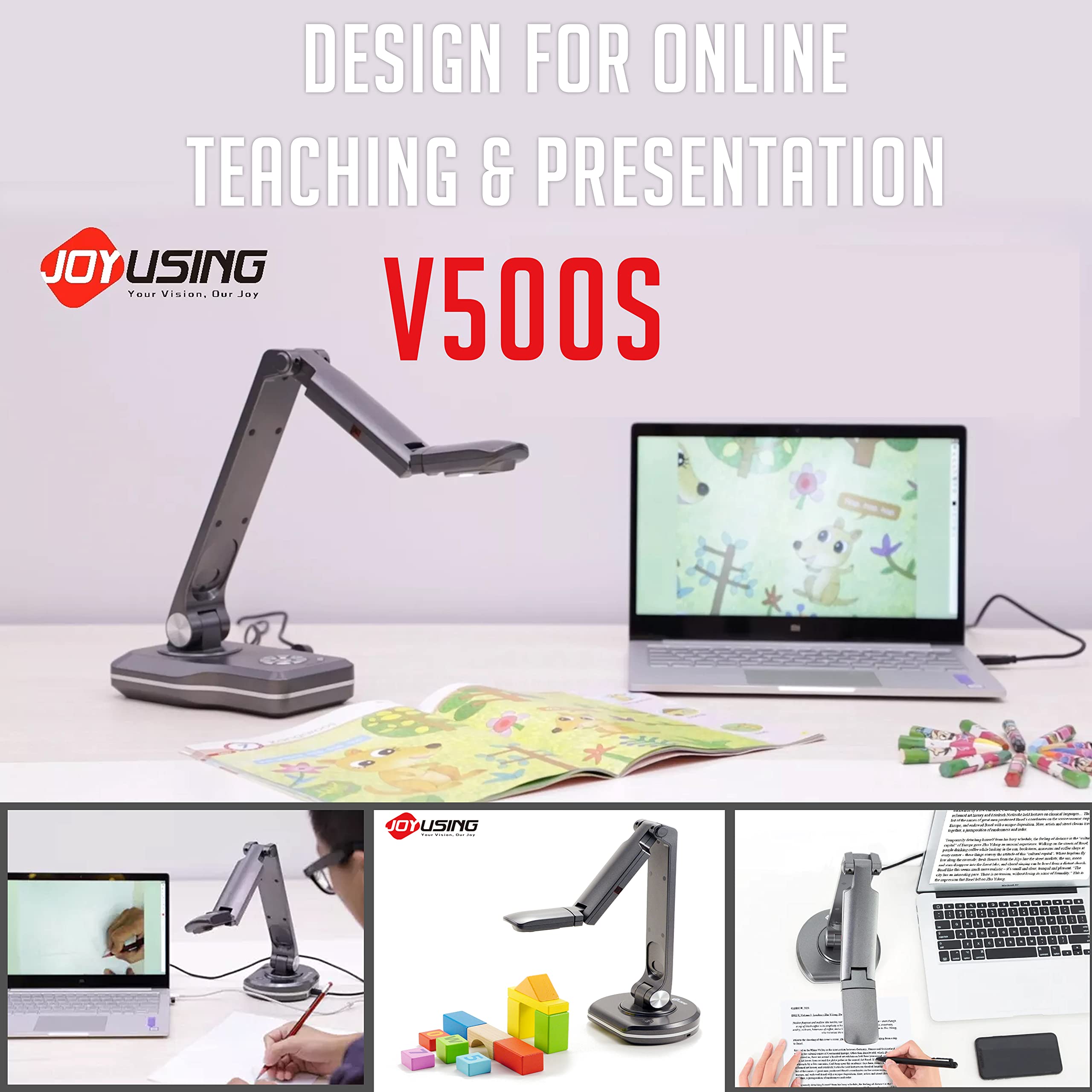 JOYUSING V500S Joy-DocCam Document Camera, 1/4