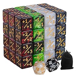 50 MTG Counters Dice Marble Bulk Spindown Life