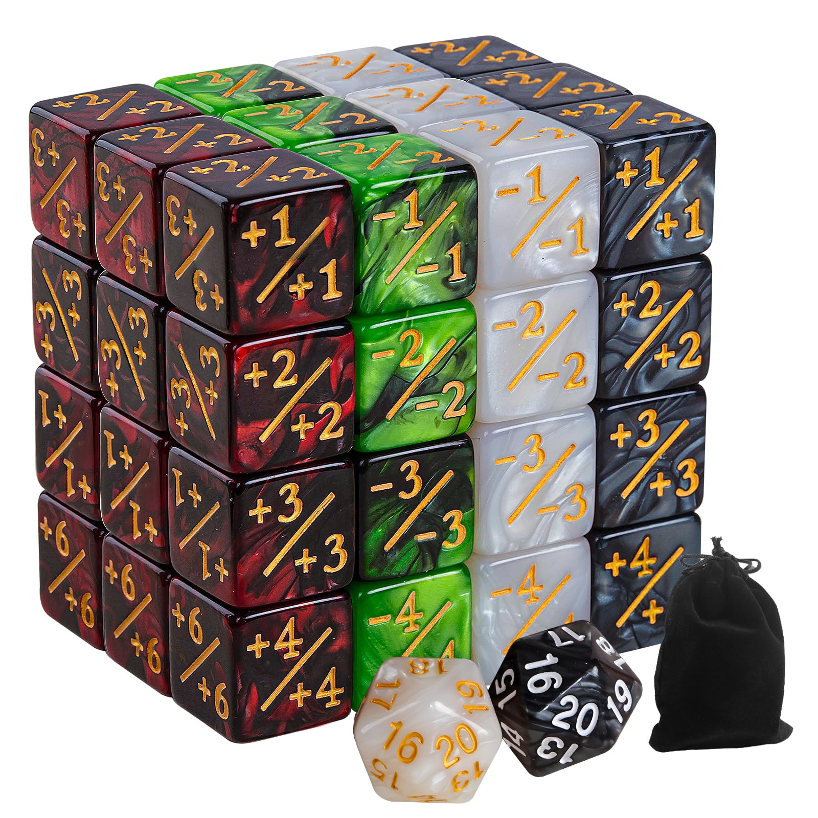 50 MTG Counters Dice Marble Bulk Spindown Life