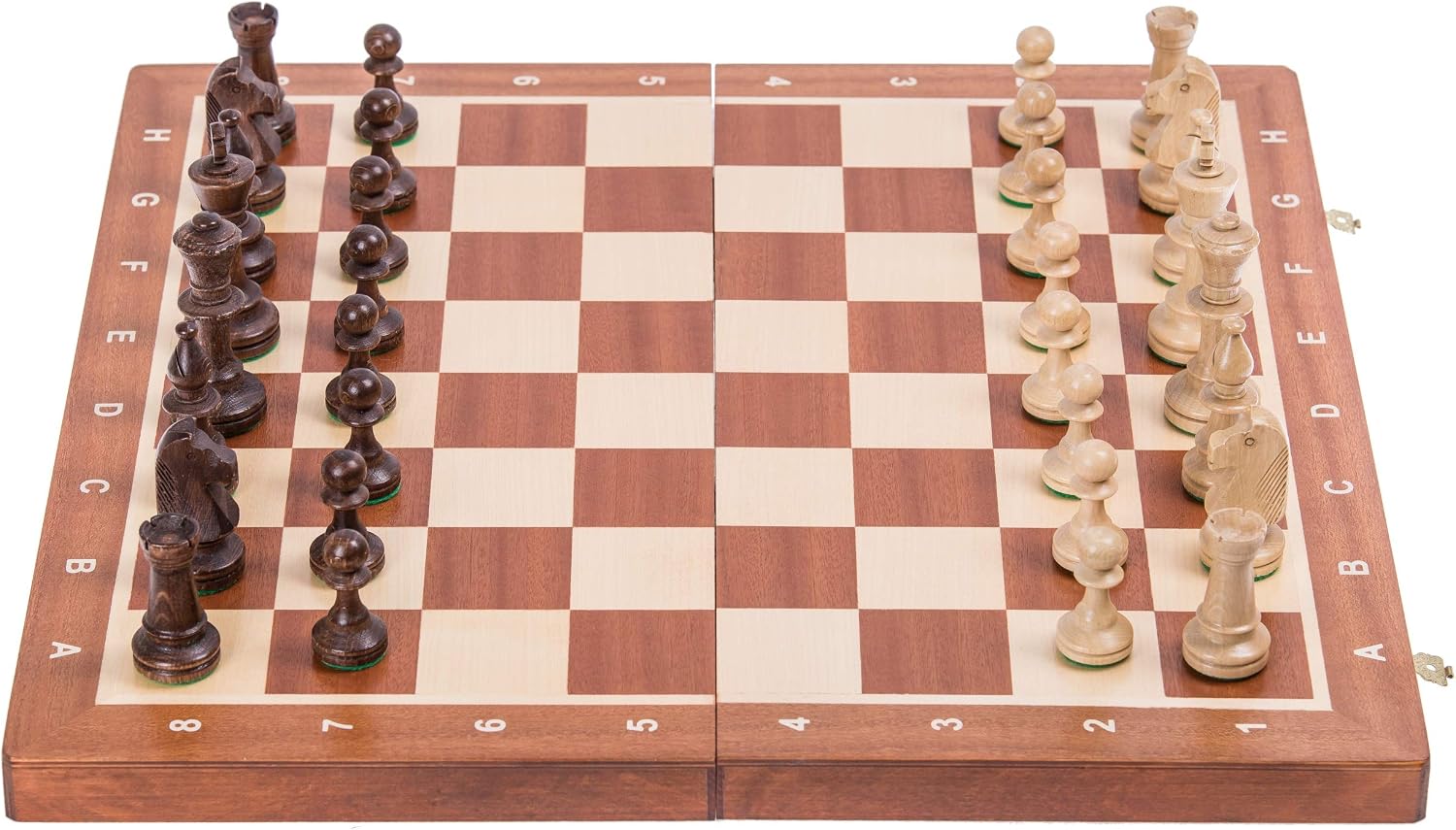 SQUARE – Wooden Chess Tournament No. 5 – MAHOGANY – Chessboard & Chess ...