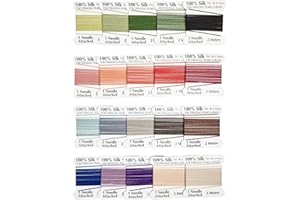 The Hobbyworker 0.7mm Multicolor Silk Cord Thread,Needle End Silk Cord for Jewelry Making(20pcs,2m Long)