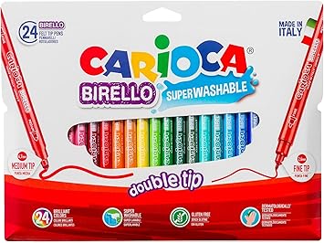 Carioca A53512024 - Pack de 24 rotuladores: Amazon.es: Oficina y ...