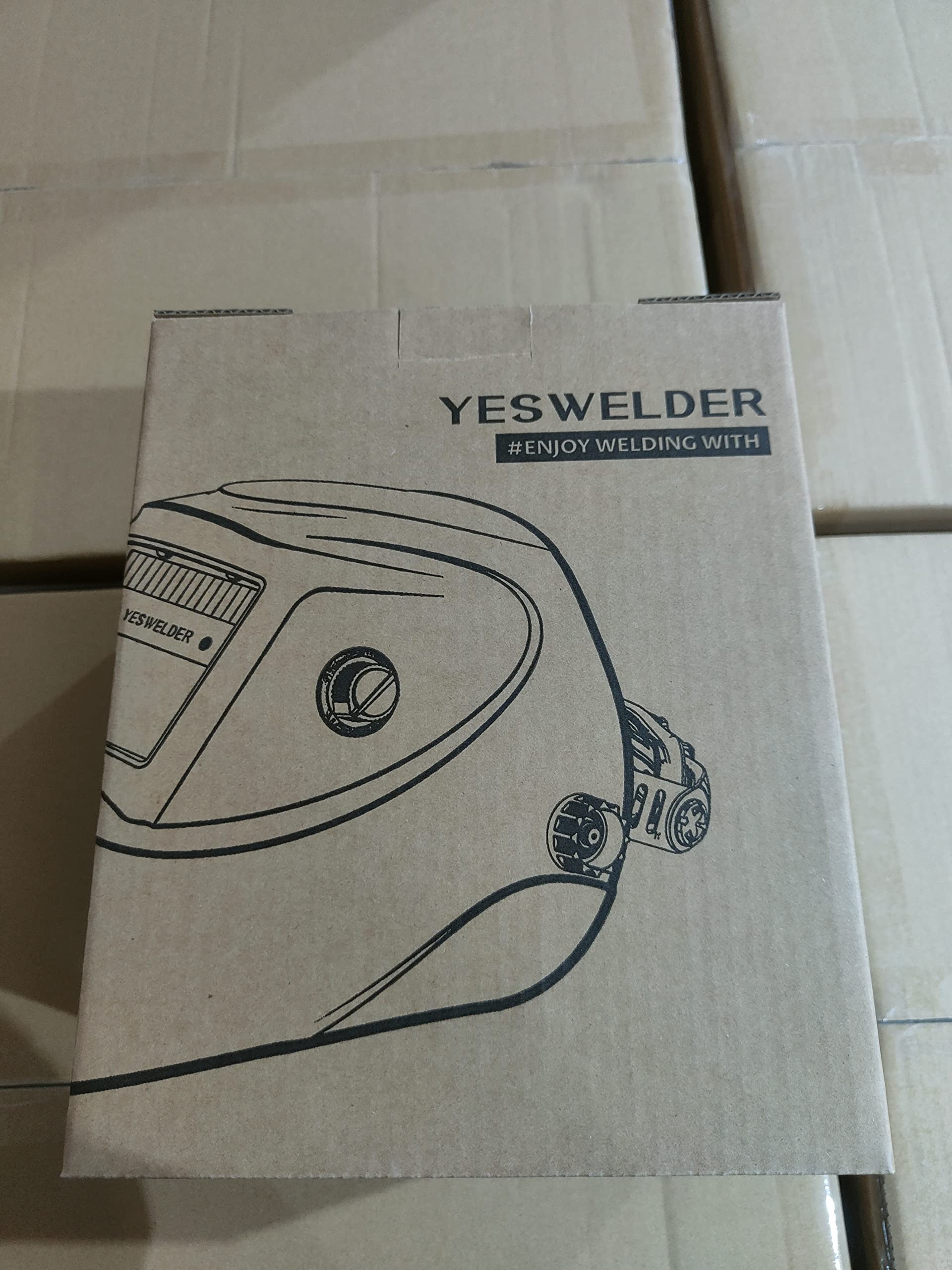 YESWELDER Auto Darkening Welding Helmet with SIDE VIEW, 180° Panoramic View, 1/1/1/1 True Color Solar Powered Welder Hood, Wide Shade 4/5-9/9-13 Welder Mask for TIG MIG ARC CUT and GRIND, LYG-Q800D
