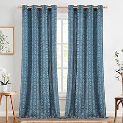 jinchan Boho Curtains Linen Curtains for Living