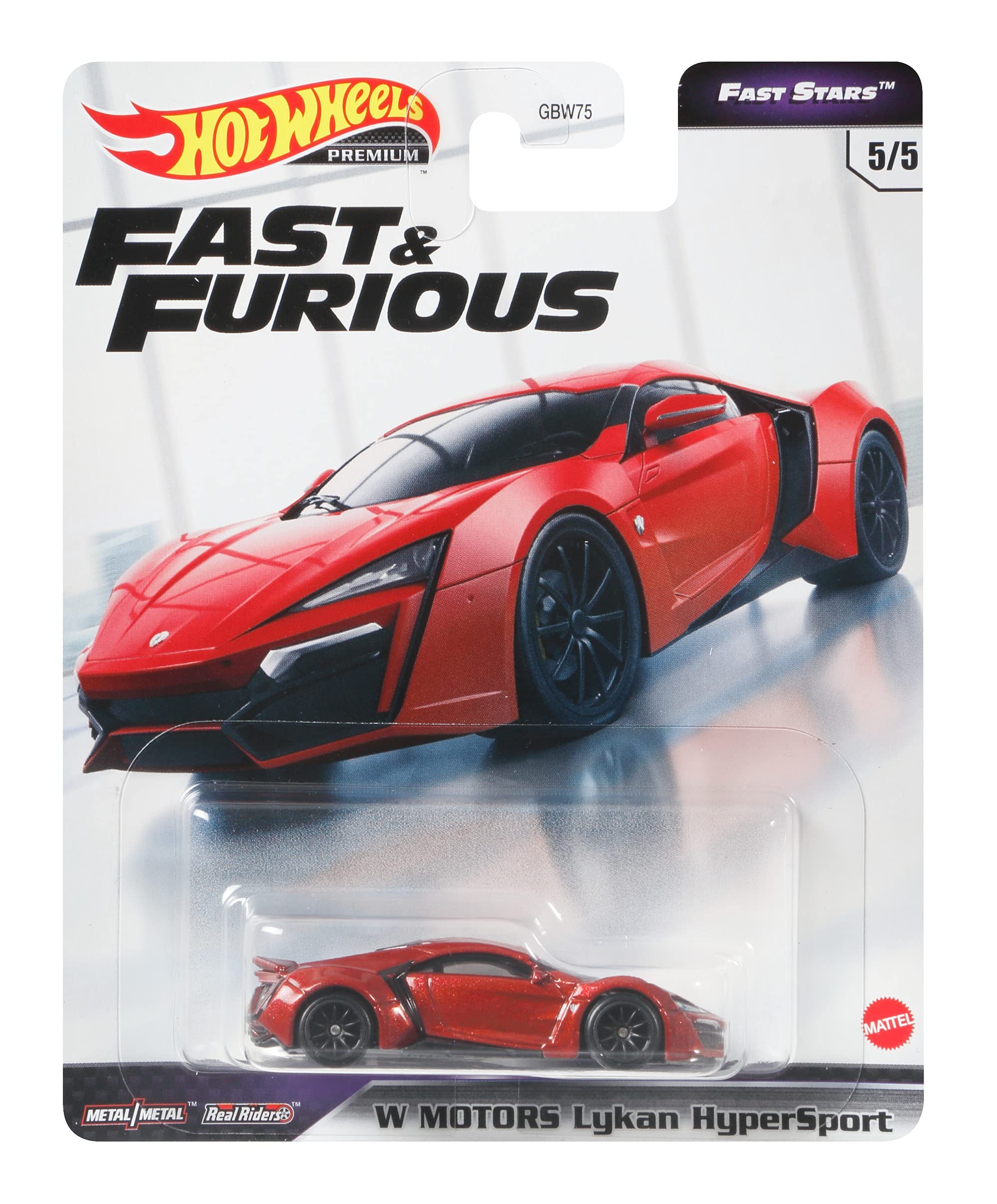 Hot Wheels Mattel GBW75; GRL70 Fast & Furious - W Motors Lykan HyperSport