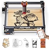 Laser Engraver Machine, P1 S Pro 10W(10000mW) Cutting Machine 380x370mm Large Area, WiFi Control, Engraves Wood Acrylic Leather Glass Metal for DIY, Crafts & for Small Business