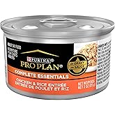 Purina Pro Plan High Protein Wet Cat Food in Gravy, (24) 3 oz | Complete Essentials Chicken &amp; Rice Formula, supports immune and skin &amp; coat health, complete &amp; balanced for adult cats