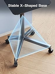 PERLESMITH Rolling TV Stand on Wheels for 23-60
