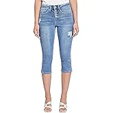 Royalty for Me Womens Royalty for Me Women's Vintage High Rise Capri Jeans
