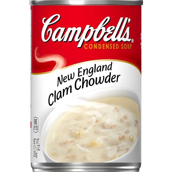 Campbell's New england clam chowder condensed soup (051000013675)
