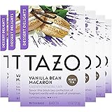 Tazo Dessert Delights Tea Vanilla Bean Macaron Sugar and Calorie Free 15 Count, Pack of 6