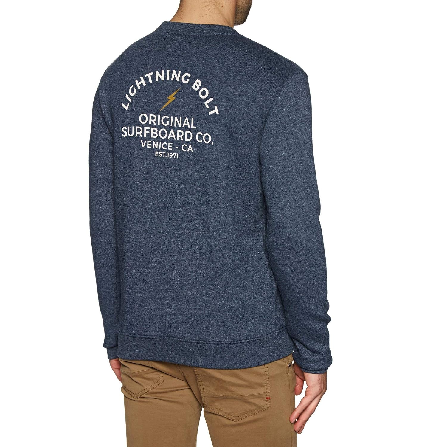 Men Lightning Bolt Venice Surf Co Crew 
