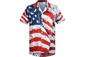 Yoimira Hawaiian Shirts for Men, Print Mens Casual Short Sleeve Button Down Shirts Floral Aloha Beach Shirt