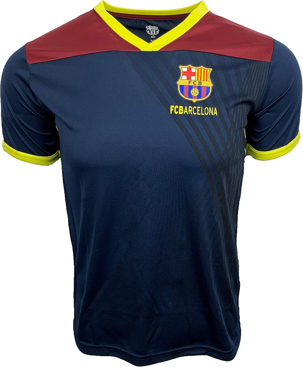 HKY Sports Barcelona camiseta azul marinho para crianças, camiseta