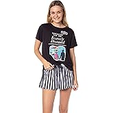INTIMO Beetlejuice Womens' Handbook For The Recently Deceased Sleep Pajama Set Shorts