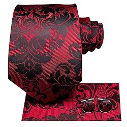 Hi-Tie 3 Pcs Gift Box Mens Tie Set Necktie with