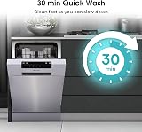Hisense HS523E15XUK Slimline Dishwasher 10 Place Free Standing Stainless Steel view 5