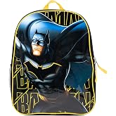 AI ACCESSORY INNOVATIONS Batman Kids Backpack, Dark Knight Superhero 15" School Bag for Boys, Black