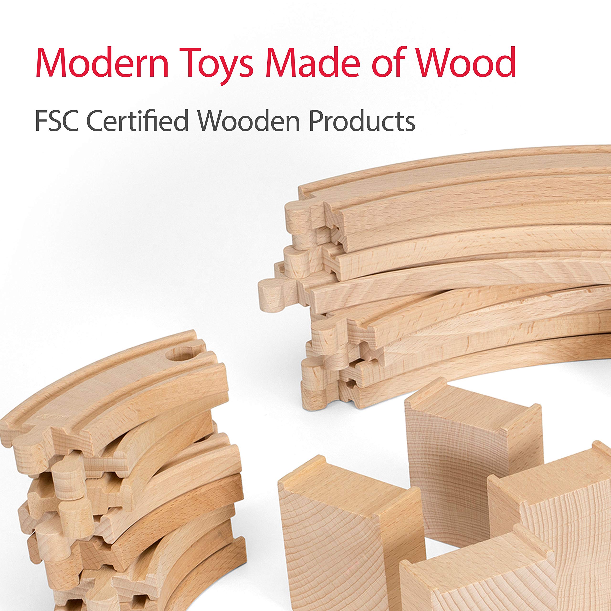 BRIO World Special Track Pack - 50-Piece Set - FSC-Certified Wooden Train Track Pieces - Expand Creativity - Compatible with All BRIO Railway Sets - Kids Ages 3 & Up