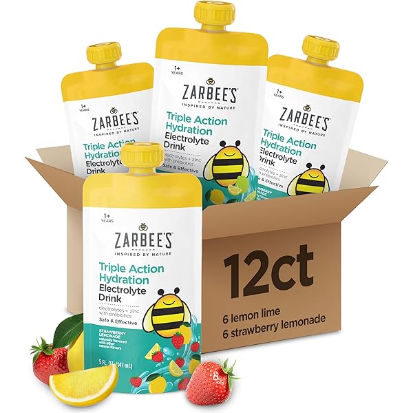 Amazon.com: Zarbee's Triple Action Hydration Electrolyte Drink for