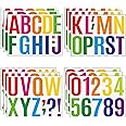 Amazon.com: 14 Sheets 4 Inch Vinyl Letter Stickers Large,4 in Colorful ...