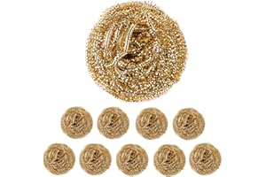 Oualhoo 10 Pack Soldering Iron Tip Cleaner, Solder Tip Cleaning Brass Wire for Soldering Station, Interchangeable for Metcal