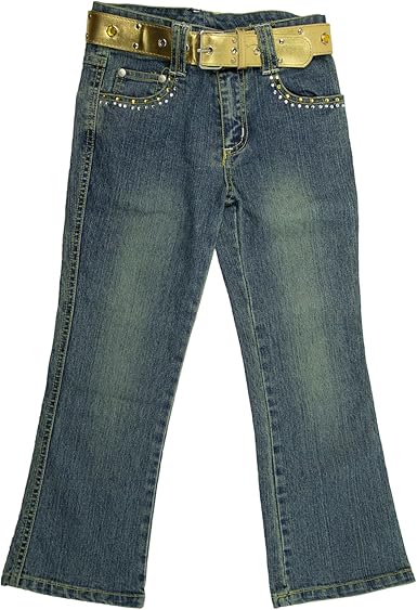 girls gold jeans