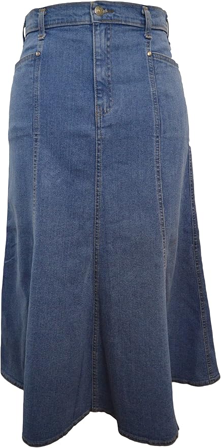 denim maxi skirt amazon