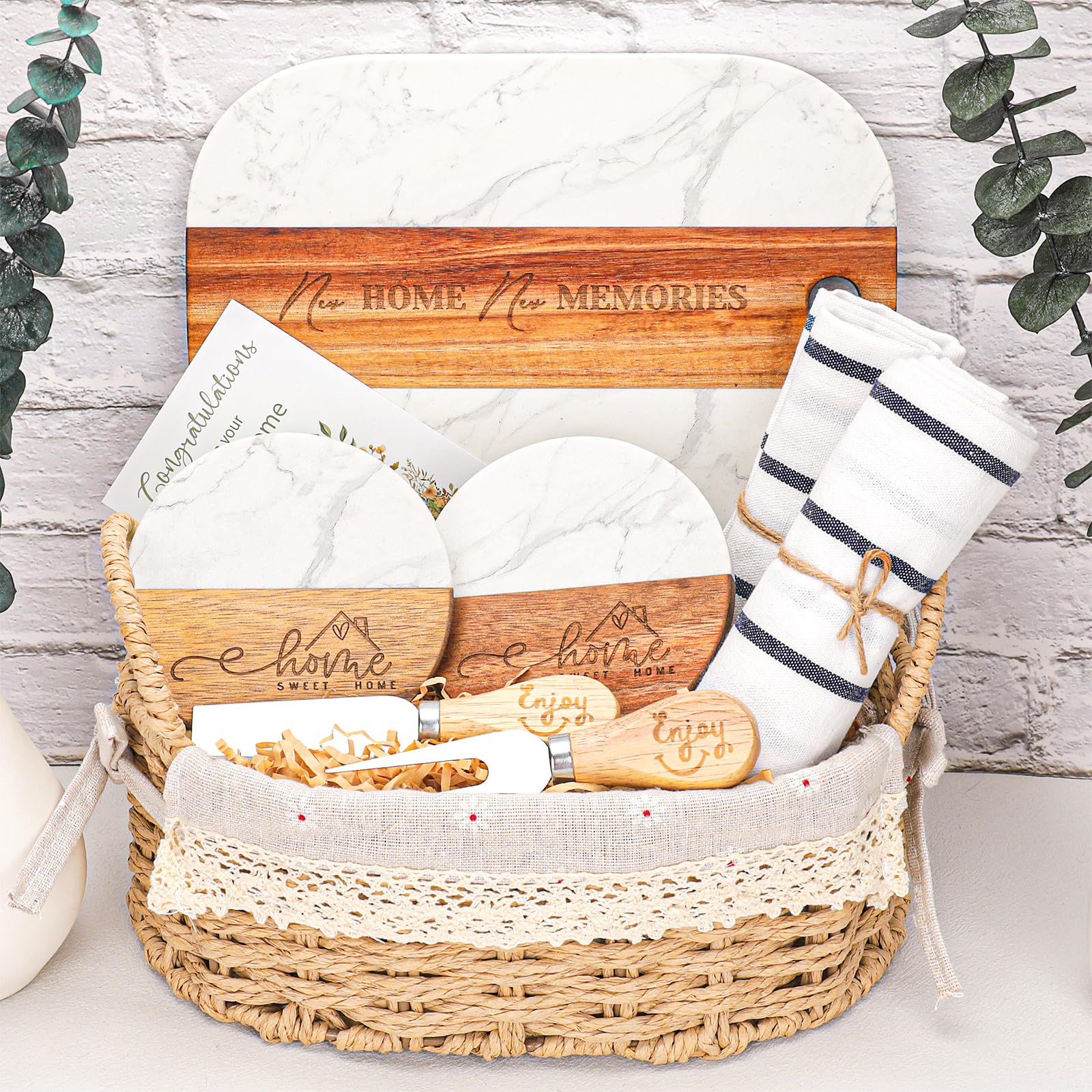 Photo 1 of House Warming Gifts New Home,Unique Housewarming Gift Baskets for Couples, Clients, Women, New Home Gift for Home, Closing Gifts for Home Buyers, First Home Gift Ideas, New Apartment