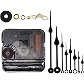 Youngtown 12888 Clock Mechanism 13/64" Thread Battery Operated Replacement | Comes with 4 Sizes Black Clock Hands Fits Various Clock Faces Ideal for DIY Wall Clock Making Repair &amp; Replacement Projects