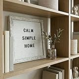 C Crystal Lemon Rustic White Felt Letter Board 25x25 cm with Frame & 336 Letters view 7