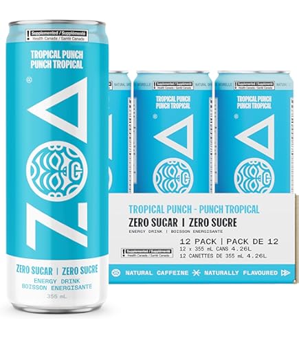 ZOA 　　　　　　　　　　　　　　　　　Z.O.A ZOA Zero Sugar Energy Drinks, Cherry Limeade