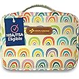 KeepGoing Large Home First Aid Kit for Kids – 270 Pc. for Car, Home, Dorm, & Boat with Latex-Free Bandages – 10 x 7 x 3.5 in. Travel First Aid Kit (Sunny Rainbow)