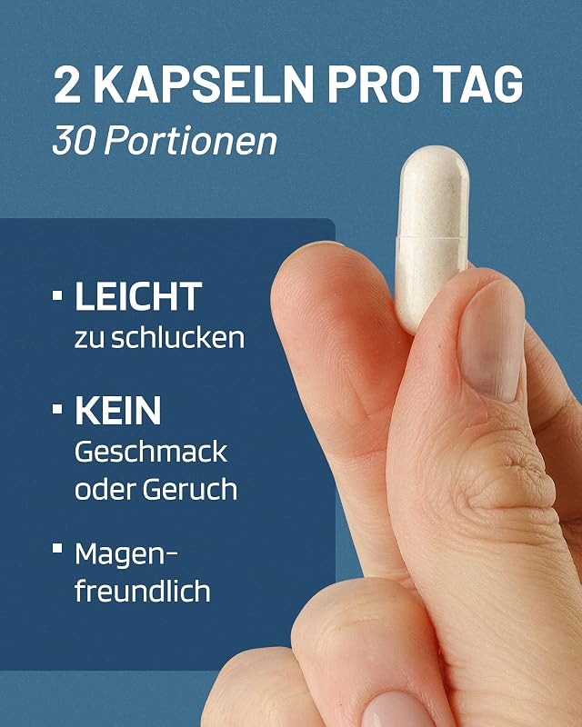 Magnesium Bisglycinat mit Vitamin B6 – Hochdosiert 1500 mg - 120 Kapseln