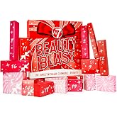 W7 Beauty Blast 2026 Makeup Advent Calendar - 24 Cosmetic Treats | 24 Individually Numbered Boxes, Cruelty-Free Formulas, Mini and Full-Size W7 Products, Makeup and Beauty Gifting