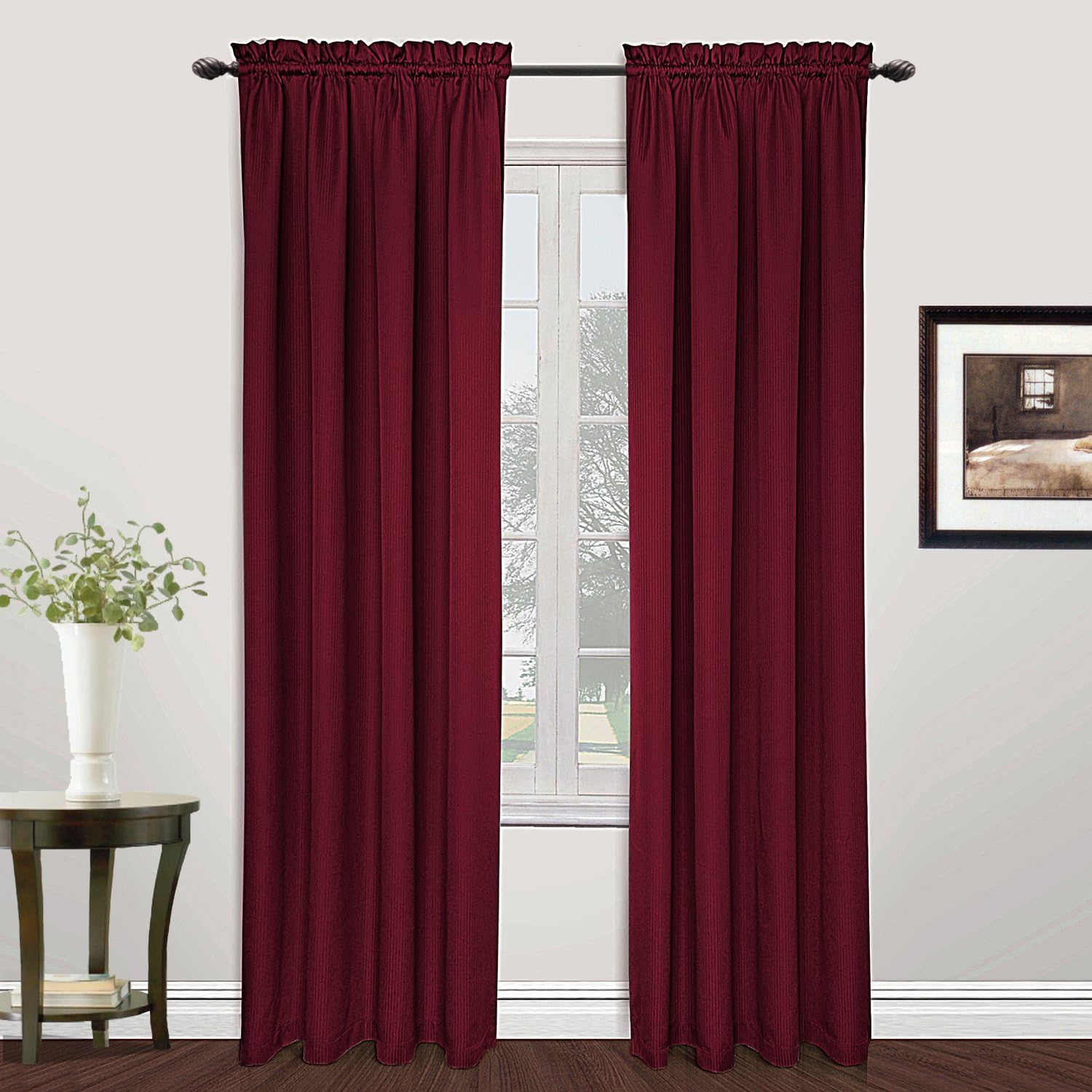 United Curtain Metro Woven Window Curtain Panel, 54 by 84