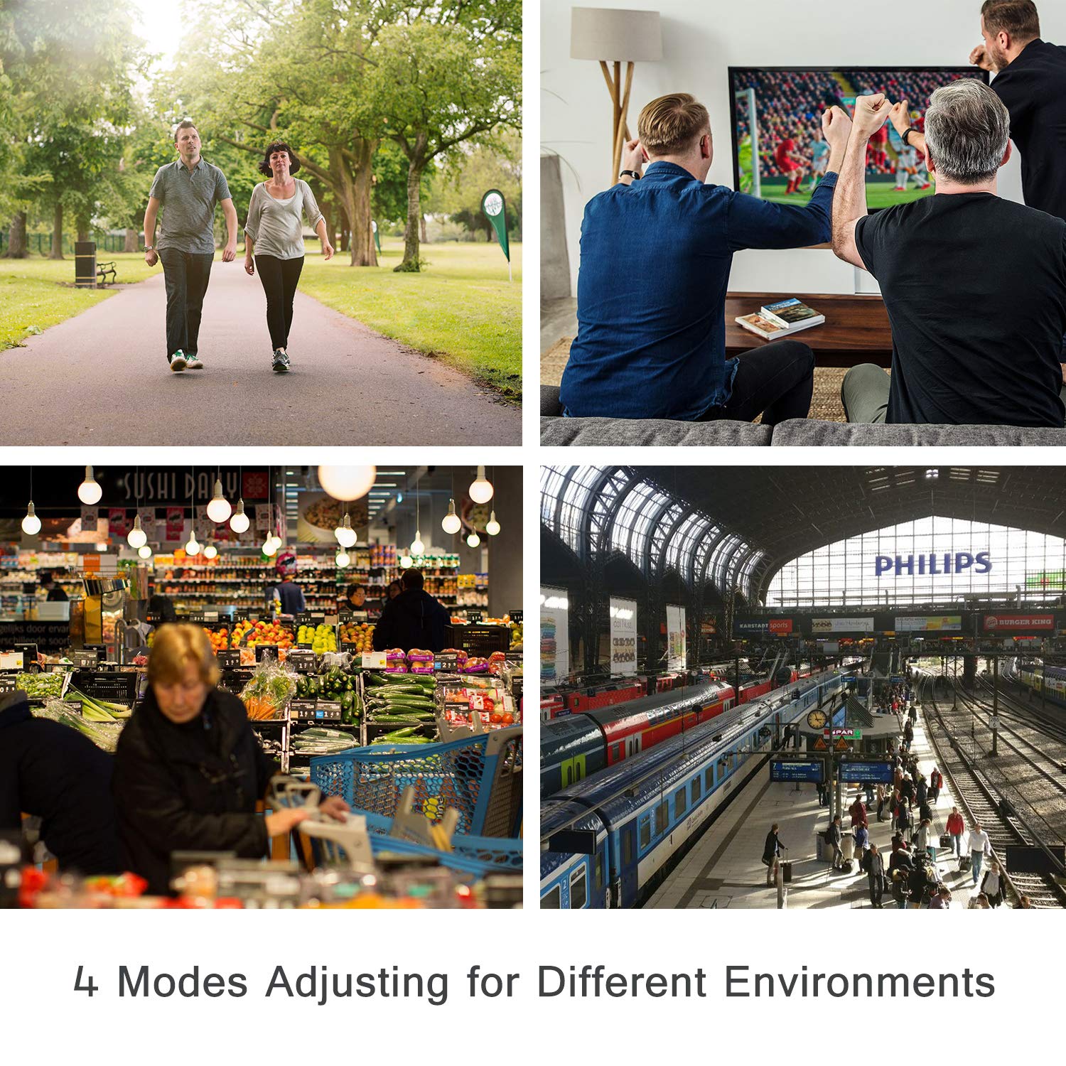 Blomed Hearing Amplifier - Digital Personal Sound Enhancement Device for Adults and Seniors, FDA Approved, 4 Channels Noise Reduction, 2 Batteries and Hearing Aid Cleaning Brush Included