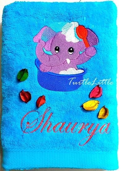 personalised kids towel