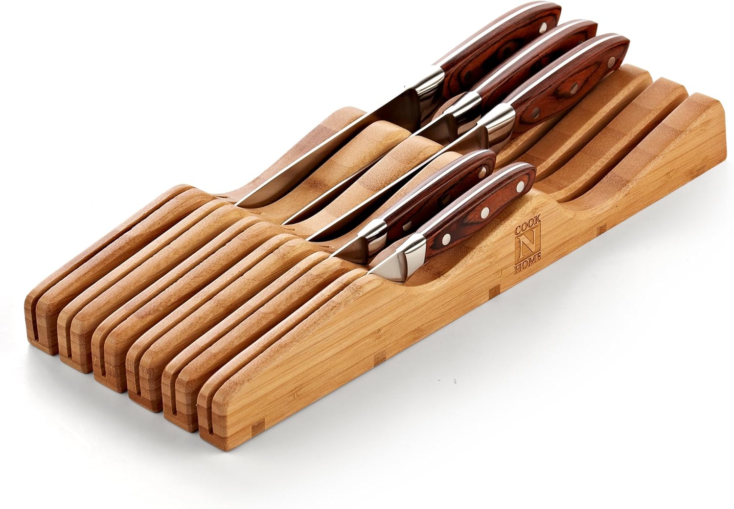 Cook N Home In-Drawer Bamboo Knife 