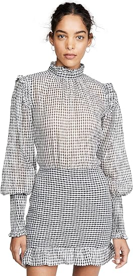 Bec & Bridge Women's Nadine Mini Dress, Check, Black, Plaid, 10 at Amazon Womenâs Clothing store