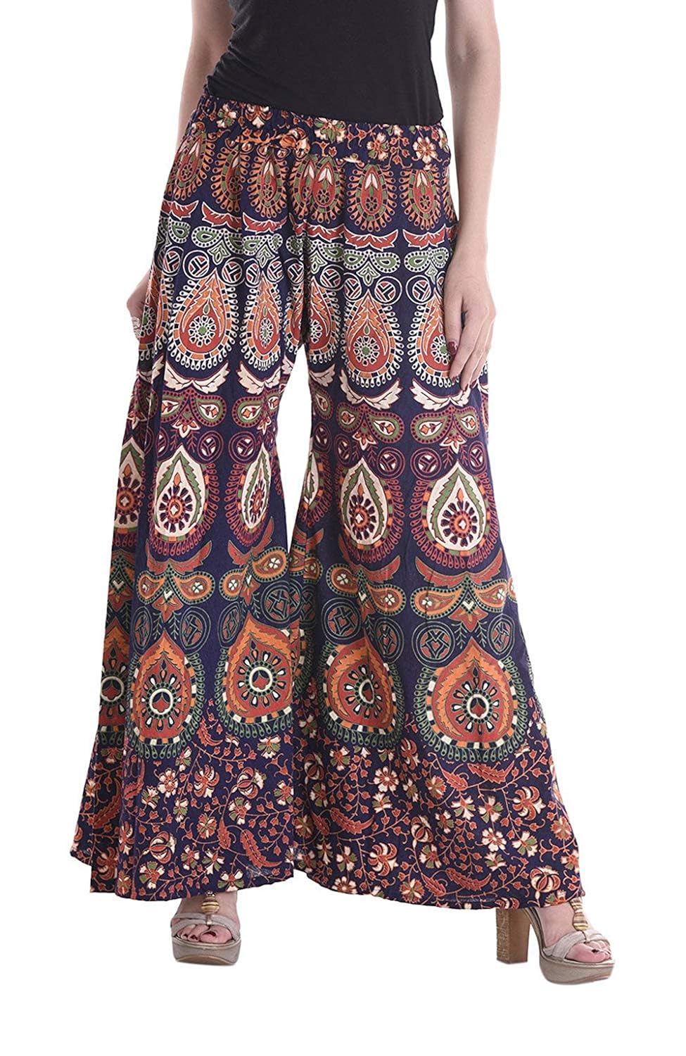 cotton flared palazzo