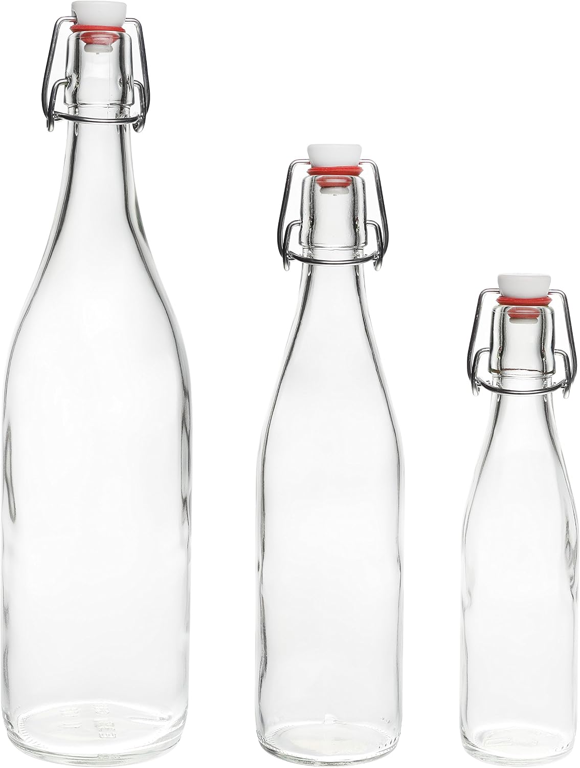 2, 4, 6 or 10 x 750 ml flip-top bottle, clip-lock bottle, empty glass bottles with swing top, wine bottle, liquor bottle - Image 3