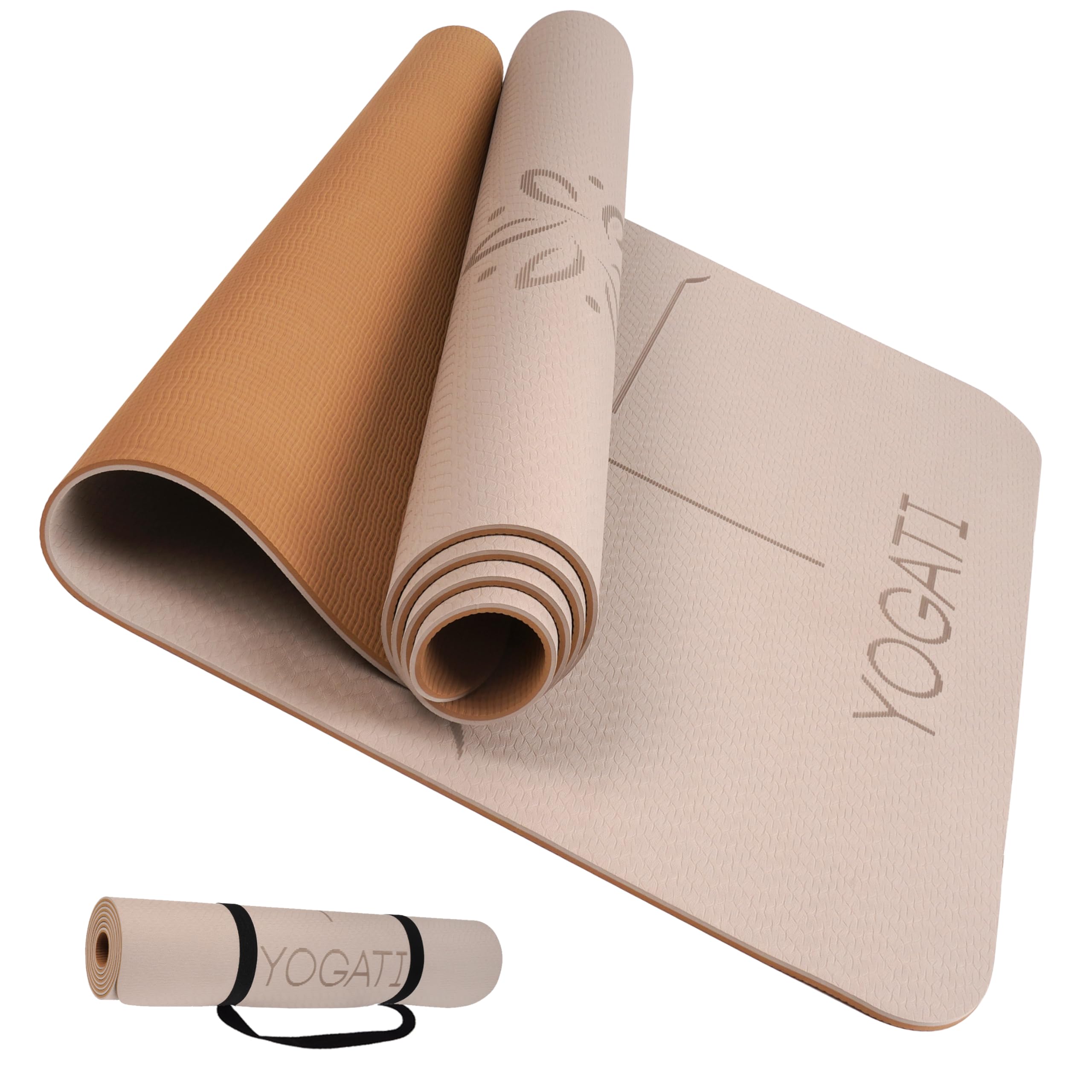 Yoga Mat Non-Slip Non-Toxic with Carry Strap Yoga Mat with