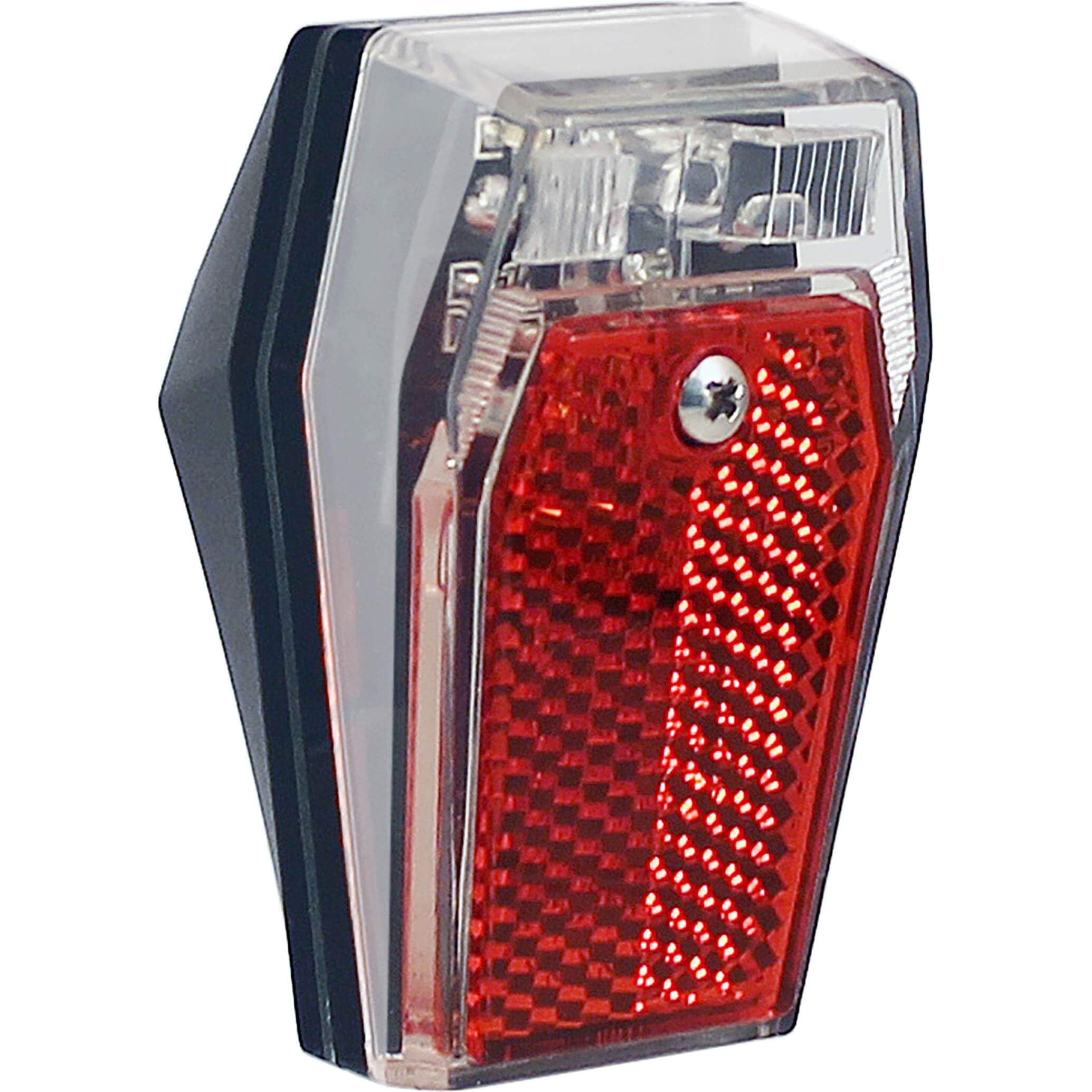 Union UN-4470 Red Battery Rear Bicycle Light - Waterproof, Seatpost Mount, 250 Lumen - Including Alkaline Batteries